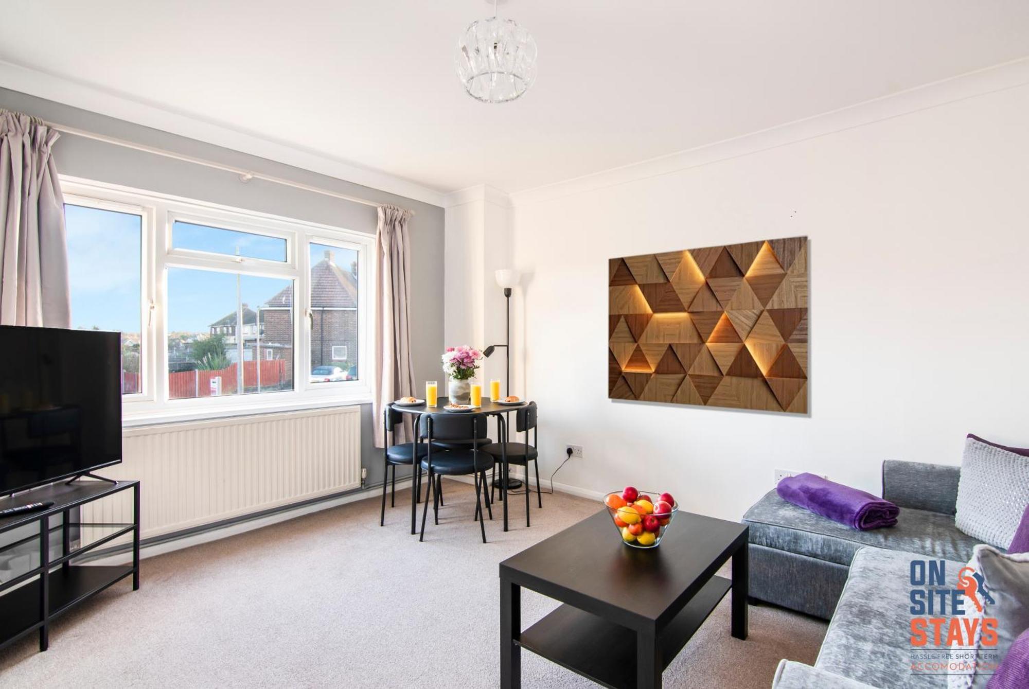 Onsitestays - Cosy 2-Bedroom Apartment With Private Entrance & Long Stay Prices Gravesend Eksteriør bilde